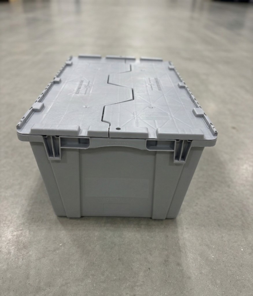 Heavy-Duty Attached Lid Tote